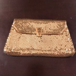 Clutch bag vintage gold